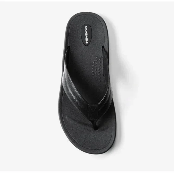 Okabashi Voyager Flip Flop Sandals Mens Eco-Friendly Made USA Black size 10 - Picture 4 of 5